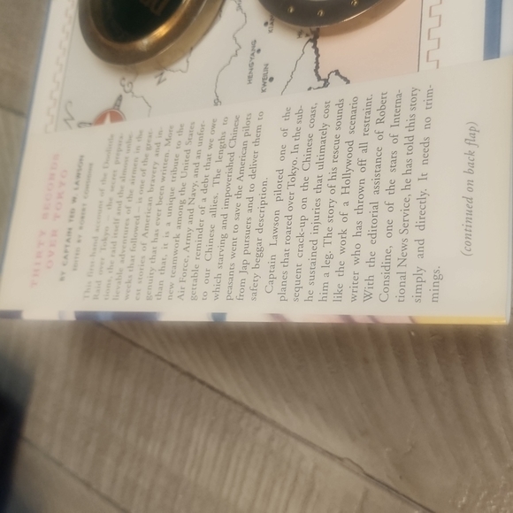 1943 THIRTY SECONDS OVER TOKYO HARDCOVER WITH DUSTJACKET CLASSIC - Picture 5 of 11